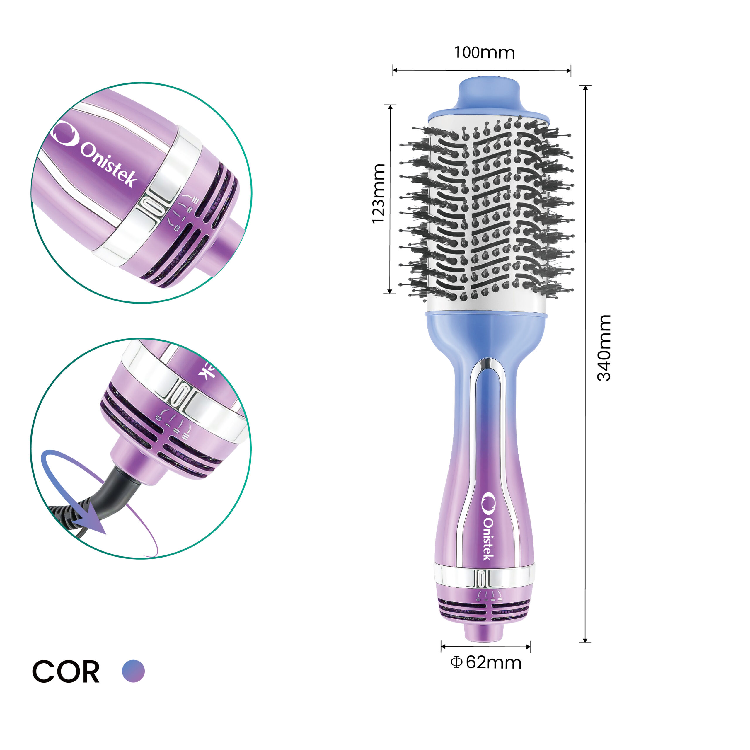 ESCOVA SECADORA DE CABELO CF07