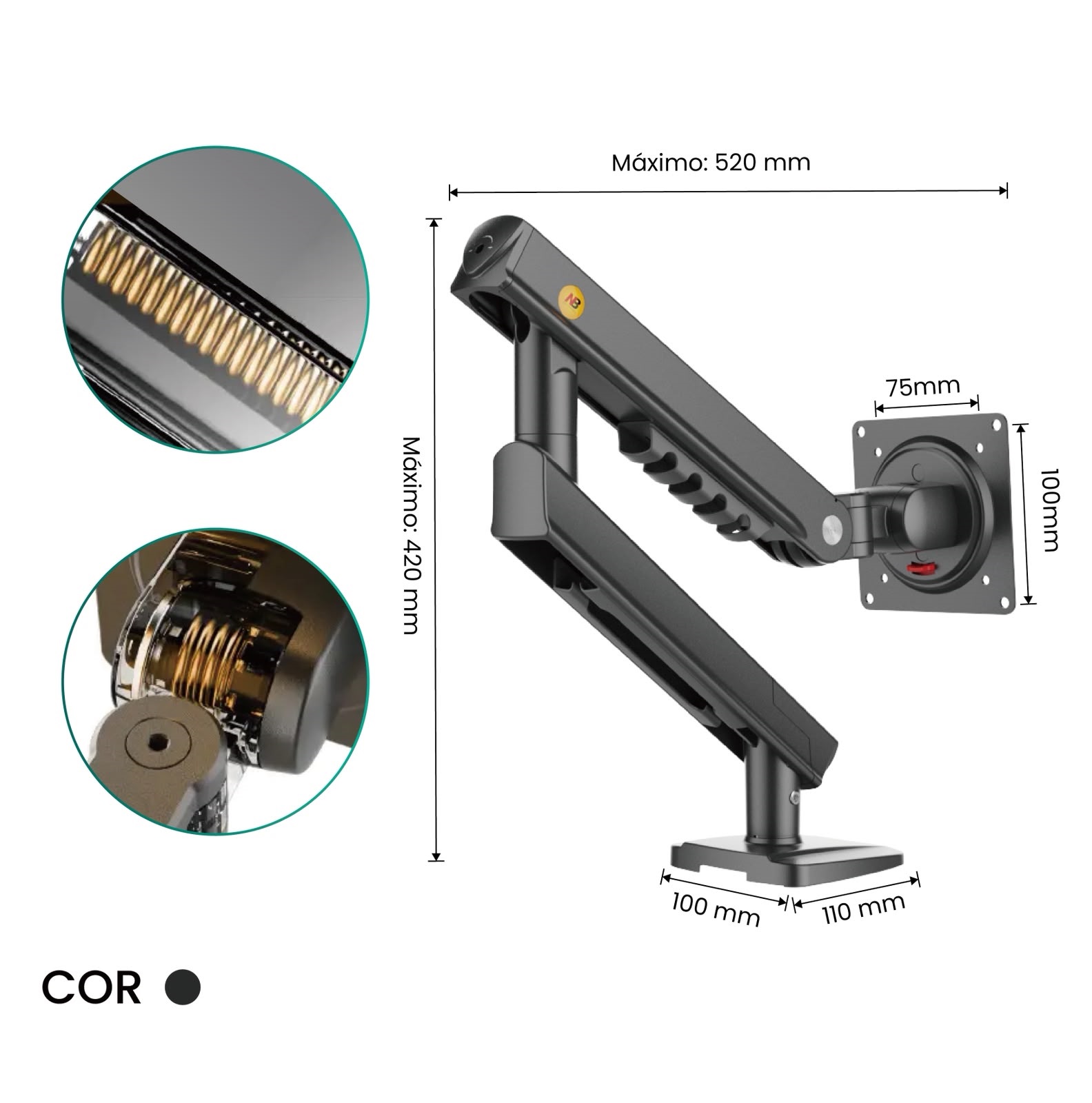 SUPORTE PARA MONITOR FT105